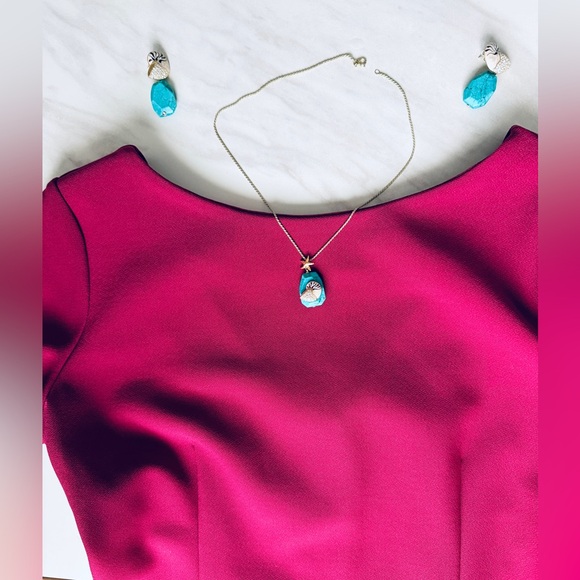 Marciano Long Sleeve Magenta Dress - Picture 14 of 15